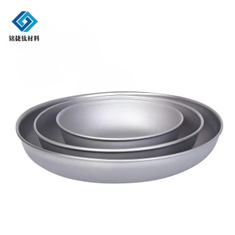 খাঁটি টাইটানিয়াম ক্যাম্পিং প্লেট সেট